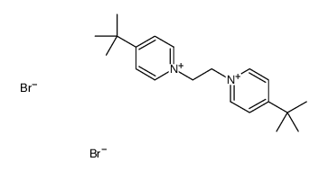 4-tert-butyl-1-[2-(4-tert-butylpyridin-1-ium-1-yl)ethyl]pyridin-1-ium,dibromide Structure