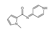 1-methyl-N-pyridin-4-ylpyrrole-2-carboxamide结构式