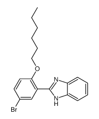 2-(5-bromo-2-hexoxyphenyl)-1H-benzimidazole结构式