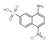 8-amino-5-nitronaphthalene-2-sulfonic acid Structure