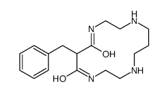 6-benzyl-1,4,8,11-tetrazacyclotetradecane-5,7-dione Structure