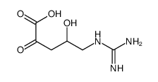 5-(diaminomethylideneamino)-4-hydroxy-2-oxopentanoic acid Structure