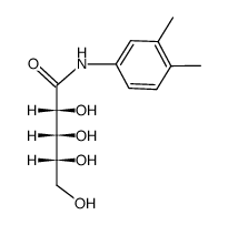D-ribonic acid-(3.4-dimethyl-anilide)结构式