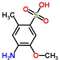4-氨基-5-甲氧基-2-甲基苯磺酸结构式
