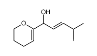 1-(5,6-dihydro-4H-pyran-2-yl)-2-methyl-pent-2-en-1-ol结构式