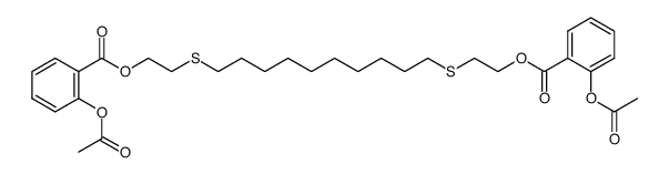 1,16-Di-(O-acetylsalicyloyloxy)-3,14-dithiahexadecane Structure