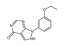 1-(3-ethoxyphenyl)-2H-pyrazolo[3,4-d]pyrimidin-4-one结构式