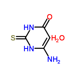 6-Amino-2-thioxo-2,3-dihydropyrimidin-4(1H)-one hydrate Structure