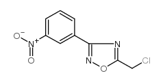 5-氯甲基-3-(3-硝基苯基)-1,2,4-噁二唑结构式