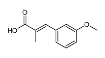 2-PROPENOIC ACID, 3-(3-METHOXYPHENYL)-2-METHYL-结构式