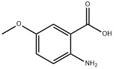 2-氨基-5-甲氧基苯甲酸结构式