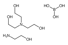 2-aminoethanol,2-[bis(2-hydroxyethyl)amino]ethanol,boric acid Structure