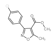 3-(4-氯苯基)-5-甲基-4-异噁唑羧酸甲酯结构式