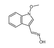 1-methoxyindole-3-carboxaldehyde oxime Structure