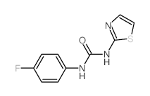 3-(4-fluorophenyl)-1-(1,3-thiazol-2-yl)urea结构式
