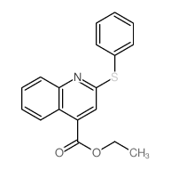 ethyl 2-phenylsulfanylquinoline-4-carboxylate结构式