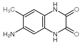 2,3-Quinoxalinedione,6-amino-1,4-dihydro-7-methyl-(9CI)结构式