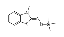3-methyl-3H-benzothiazol-2-one O-trimethylsilanyl-oxime Structure
