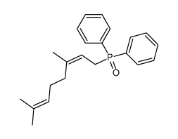 Z-(3,7-dimethylocta-2,6-dienyl)diphenylphosphine oxide结构式