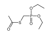 S-(diethoxyphosphorylmethyl) ethanethioate Structure