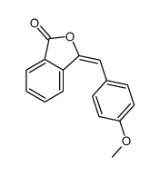 3-[(4-methoxyphenyl)methylidene]-2-benzofuran-1-one结构式