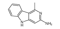 3-氨基-1-甲基-5H-吡啶[4,3-b]吲哚结构式