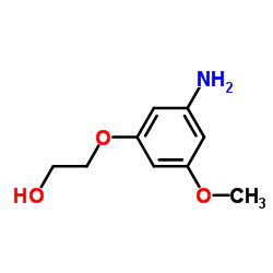 Ethanol, 2-(3-amino-5-methoxyphenoxy)- (9CI) Structure