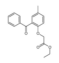 2-Benzoyl-4-methylphenyloxyacetic acid ethyl ester Structure
