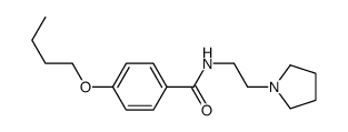 4-Butoxy-N-[2-(1-pyrrolidinyl)ethyl]benzamide结构式