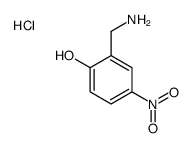 2-氨基甲基-4-硝基苯酚盐酸盐结构式