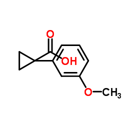 1-(3-甲氧基苯基)-环丙烷羧酸结构式