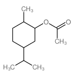 (2-Methyl-5-propan-2-yl-cyclohexyl) acetate结构式