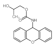 2-hydroxypropyl N-(9H-xanthen-9-yl)carbamate结构式