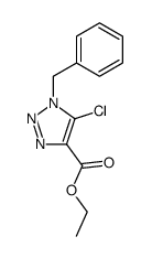 ethyl 1-benzyl-5-chloro-1H-1,2,3-triazole-4-carboxylate结构式