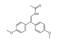 2,2-bis(p-methoxyphenyl)vinyl-N-acetamide结构式