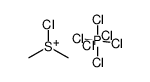 hexachloro-6-phosphane, chlorodimethylsulfonium salt结构式
