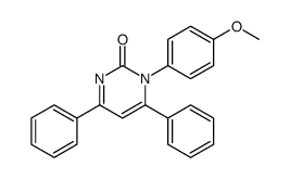 1-(4-methoxyphenyl)-4,6-diphenylpyrimidin-2-one Structure