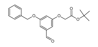 (3-Benzyloxy-5-formyl-phenoxy)-acetic acid tert-butyl ester Structure