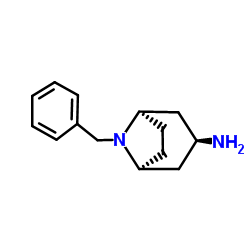 外向-8-苄基-8-氮杂双环[3.2.1]辛-3-胺结构式