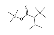 3,3-dimethyl-2-isopropyl(thiobutanoic) acid O-trimethylsilyl ester结构式