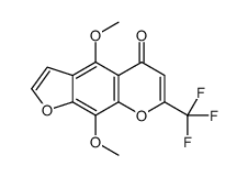 4,9-dimethoxy-7-(trifluoromethyl)furo[3,2-g]chromen-5-one Structure