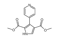 3-pyridin-4-yl-pyrrole-2,4-dicarboxylic acid dimethyl ester结构式