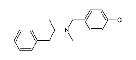 (4-Chloro-benzyl)-methyl-(1-methyl-2-phenyl-ethyl)-amine Structure