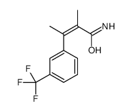 (E)-2-methyl-3-[3-(trifluoromethyl)phenyl]but-2-enamide结构式