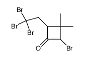 2-(2',2',2'-tribromoethyl)-3,3-dimethyl-4-bromocyclobutanone结构式