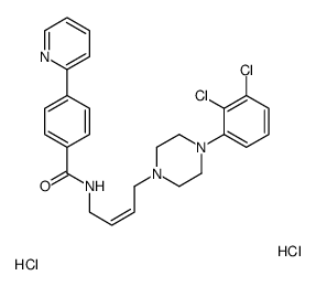 N-[(2E)-4-[4-(2,3-Dichlorophenyl)-1-piperazinyl]-2-buten-1-yl]-4-(2-pyridyl)-benzamidedihydrochloride Structure