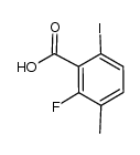 2-fluoro-6-iodo-3-methylbenzoic acid Structure