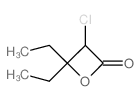 3-chloro-4,4-diethyl-oxetan-2-one结构式