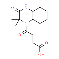 4-(2,2-DIMETHYL-3-OXO-OCTAHYDRO-QUINOXALIN-1-YL)-4-OXO-BUTYRIC ACID Structure