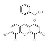 2-(4,5-dichloro-6-hydroxy-3-oxo-xanthen-9-yl)benzoic acid结构式